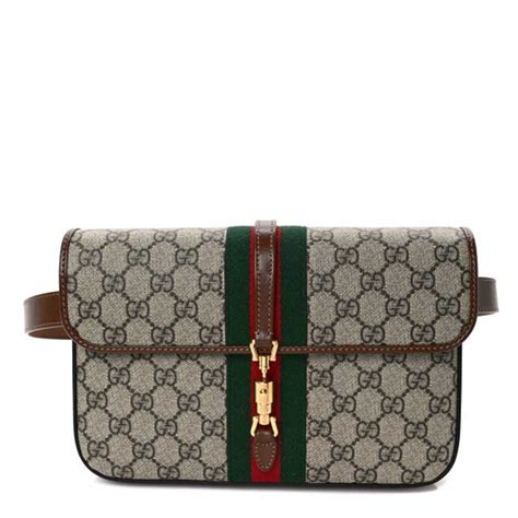 gucci gg 4616|GUCCI GG Supreme Monogram Azalea Calfskin Web Jackie .